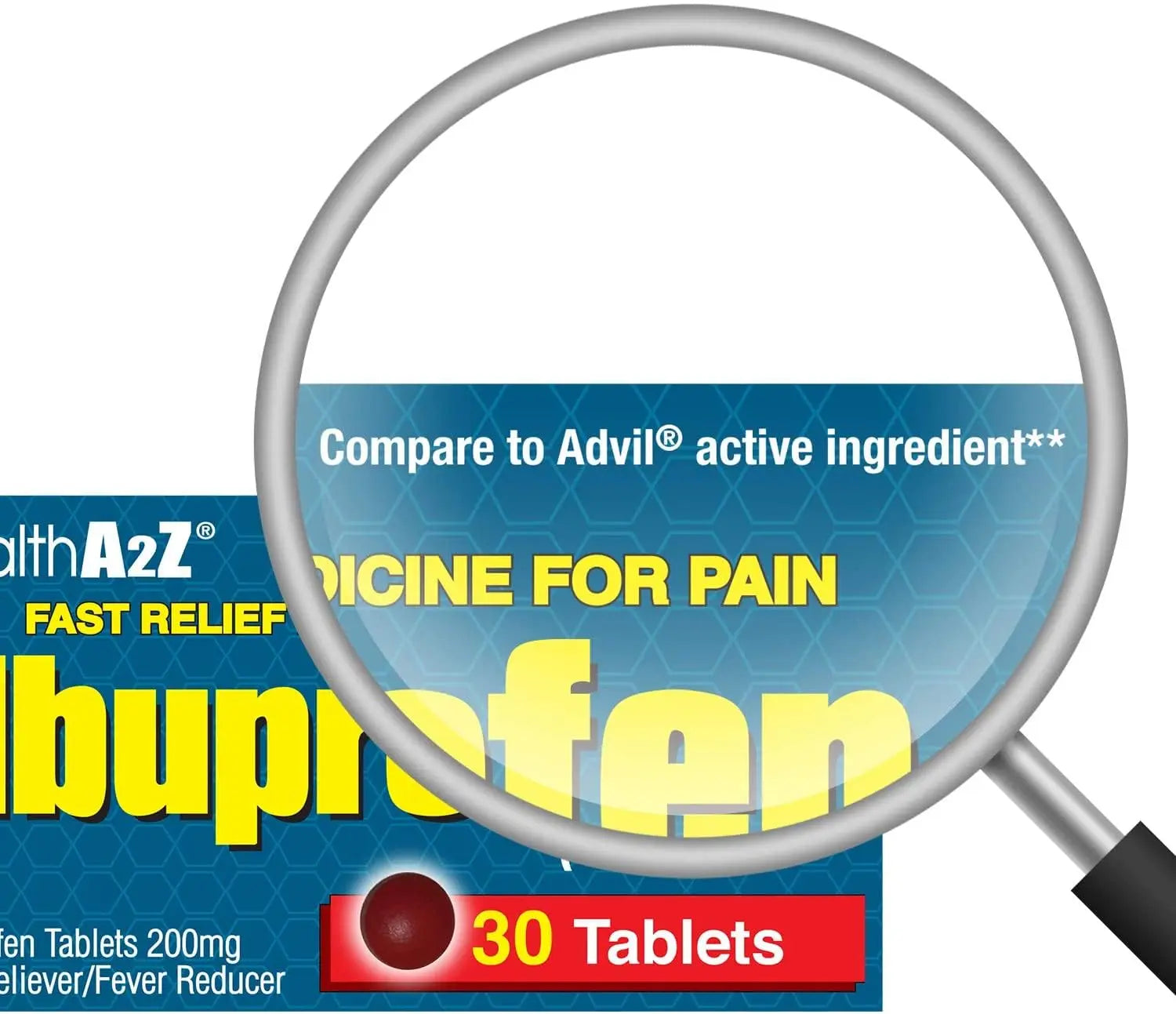 HealthA2Z® Ibuprofen Caplets 200mg | Pain Reliever & Fever Reducer | 24 Packs of 30 Tablets (720 Tablets Total) | Value Pack | NSAID HealthA2Z uk supplements