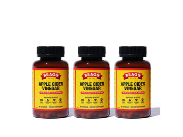 Bragg Apple Cider Vinegar Capsules - Vitamin D3 & Zinc - 750mg of Acetic Acid – Immune Bragg uk supplements