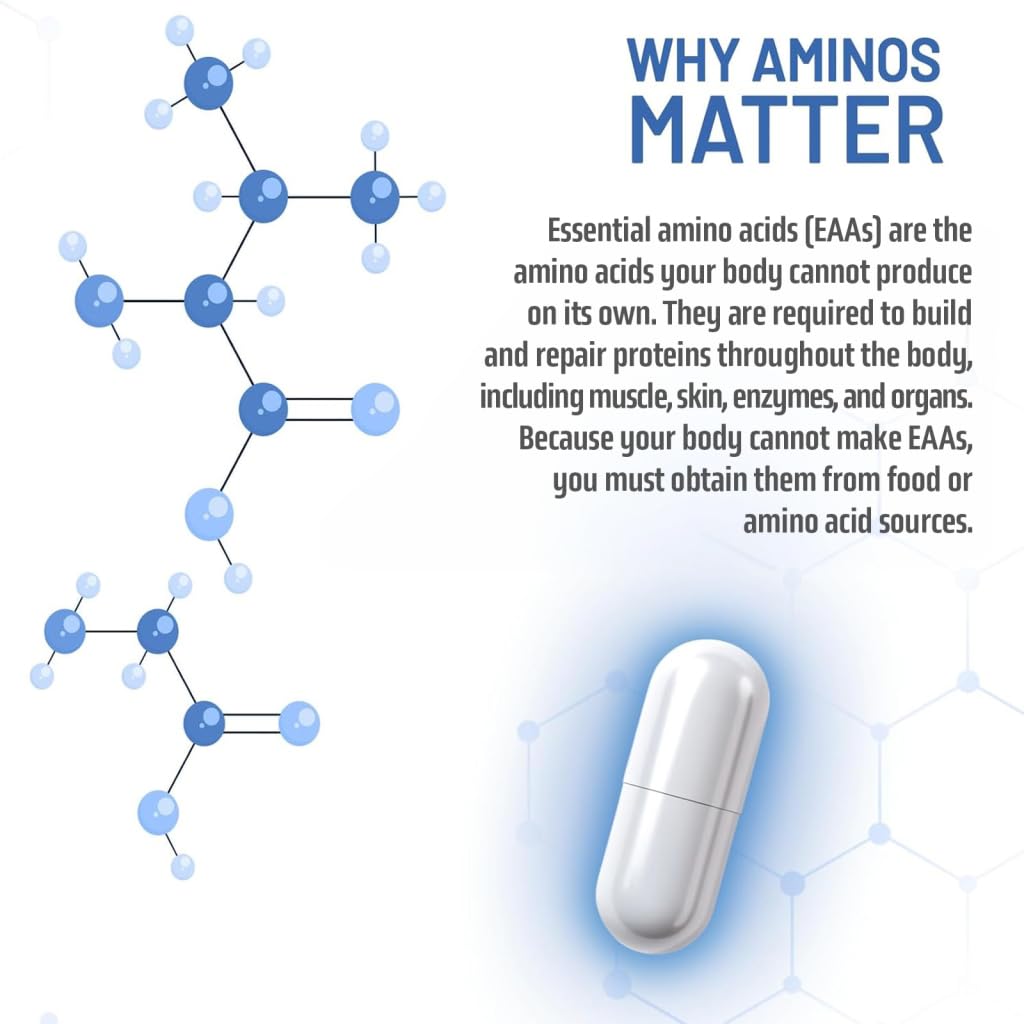 NAUTILUS Muscle Code Essential Amino Acid Capsules – Muscle Synthesis & Repair & Strength – Unflavored – 30 Servings – Clinically Studied NAUTILUS uk supplements