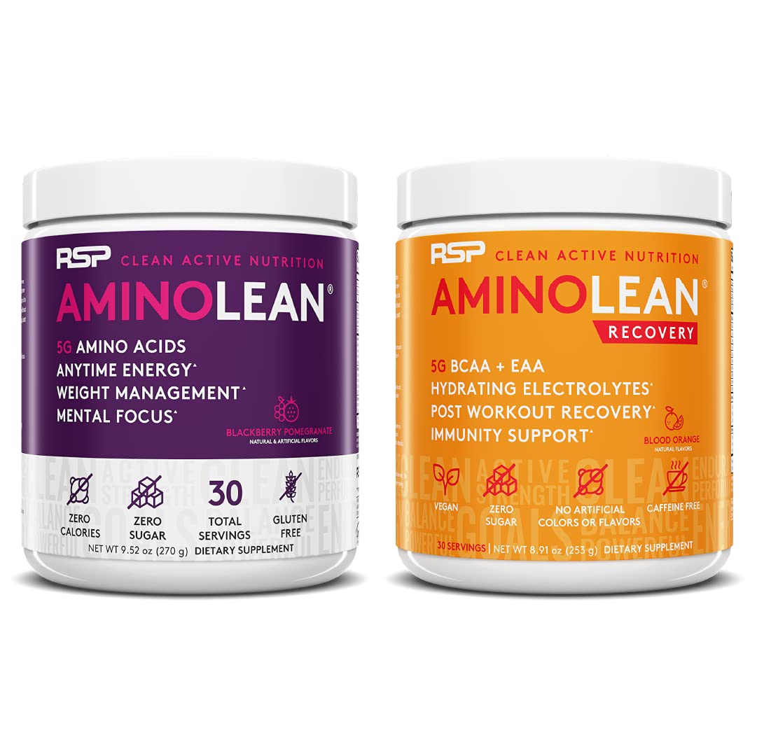 RSP NUTRITION AminoLean Pre Workout Energy (BlackBerry Pomegranate 30 Servings) RSP NUTRITION uk supplements