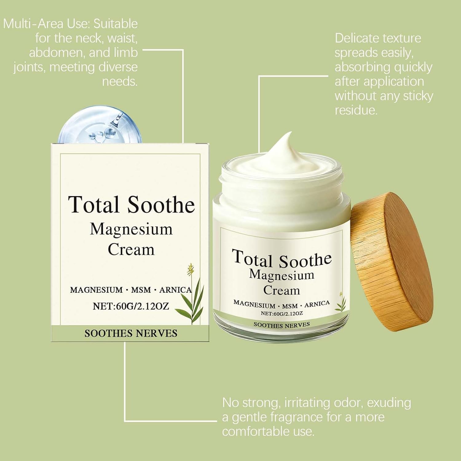 MQN Magnesium Joint Cream with Mineral Delivery Formula & Arnica – Fast Absorbing, Non-Greasy Topical for Everyday Joint & Muscle Relaxation MQN uk supplements