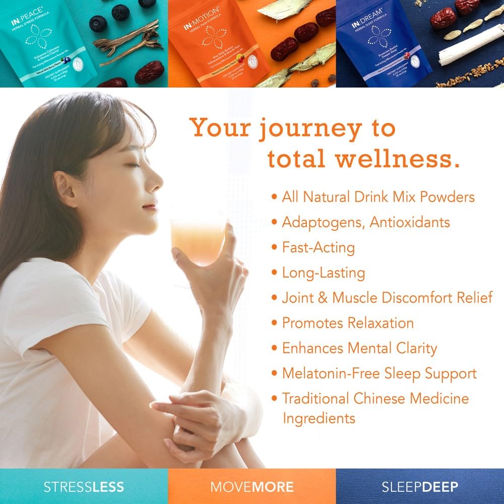 In:TotalWellness IN:Peace Herbal Calming Formula. 20 Serving Pouch, Wild Berry Flavor. 9 Herb Antioxidant + Adaptogen Blend. Clinically Proven Ingredients. Crafted by a Licensed Herbalist INTotalWellness uk supplements