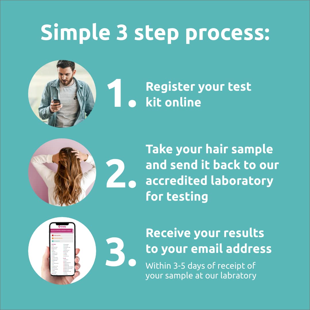 Simply Sensitivity Checks 400+ Items Food Sensitivity Test Kit for Adults – Accurate At-Home Hair Strand Test for Gut Health, Digestion, Additives, Vitamins – Results in 3-5 Days Simply Sensitivity Checks uk supplements