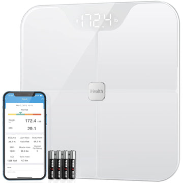 iHealth Nexus Smart Scale for Body Weight Bluetooth, Digital Bathroom Scale Body Fat and Muscle iHealth uk supplements