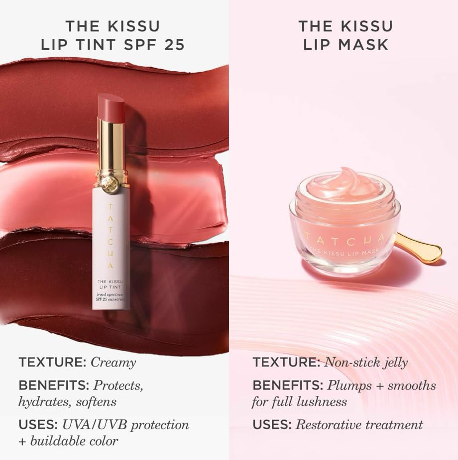 Tatcha Kissu Lip Mask | Overnight Lip Mask, Visibly Plumps and Softens for Lush Lips, 9.0 G | 0.32 oz TATCHA uk supplements