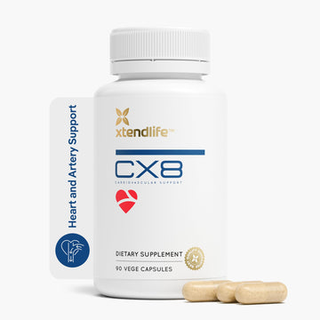 Xtendlife CX8 Heart Health Supplement for Cardiovascular Support, Circulation, and Arterial Health - with Vitamin K2 MK7, D3, Tocotrienols, and Sea Buckthorn-30 Day Supply Xtendlife uk supplements