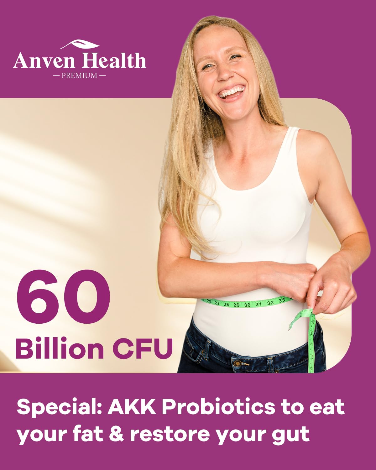 Spermidine 20mg + Fisetin 300mg + Akkermansia for Women丨Cellular Renewal, Metabolic & Gut Health Anven Health uk supplements