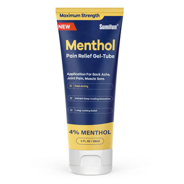 Sumifun Menthol Pain Relief Gel-Tube-3 FL OZ Tube (Pack of 1)- for Knee & Lower Back Pain Relief, Sore Muscle Relief, Neck Pain Relief, Shoulder Pain Relief Sumifun uk supplements