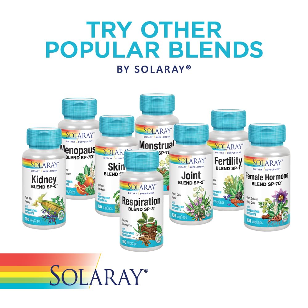 SOLARAY Circulation Blend SP-11B | Herbs & Cell Salt for Healthy Circulatory System Support | 50 Servings | 100 VegCaps SOLARAY uk supplements