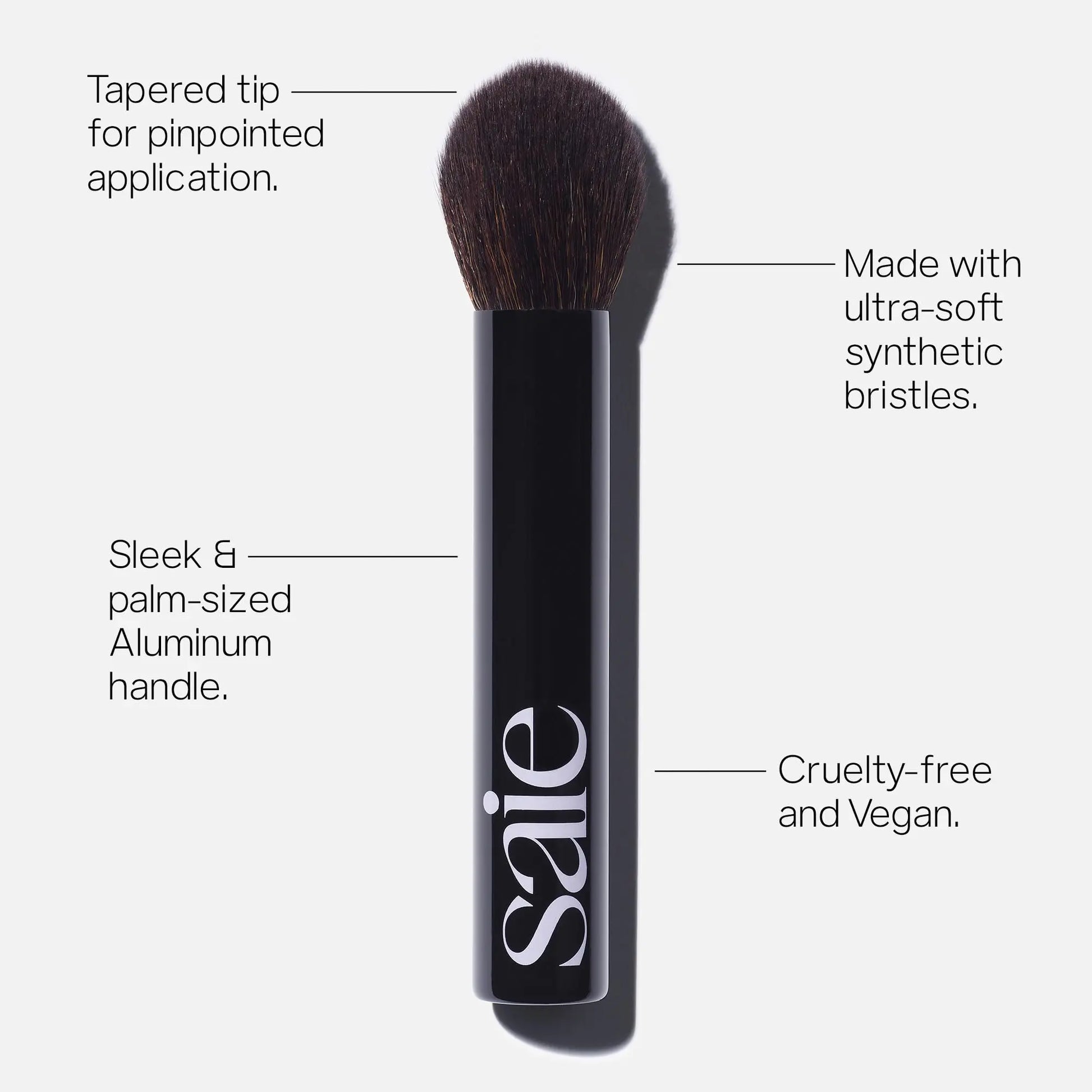 Saie Face Powder Duo, Medium - The Fluffy Brush, Soft, Multi-Use Targeted Powder Brush With Tapered Tip & Airset Radiant Loose Setting Powder, Translucent Medium (0.14 oz) - Vegan, Cruelty-Fee Saie uk supplements