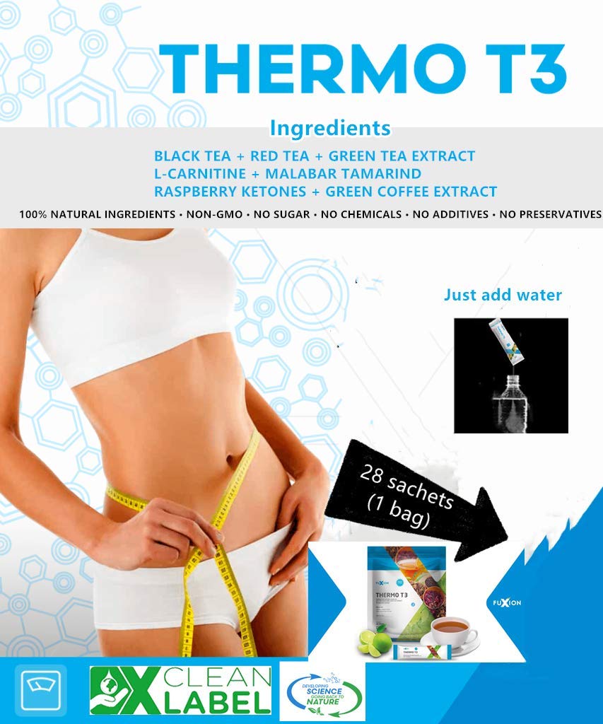 FuXion Thermo T3,Delicious Lemon Tea Flavor(Thermo TT3, 28 Sachets) CHNLML uk supplements