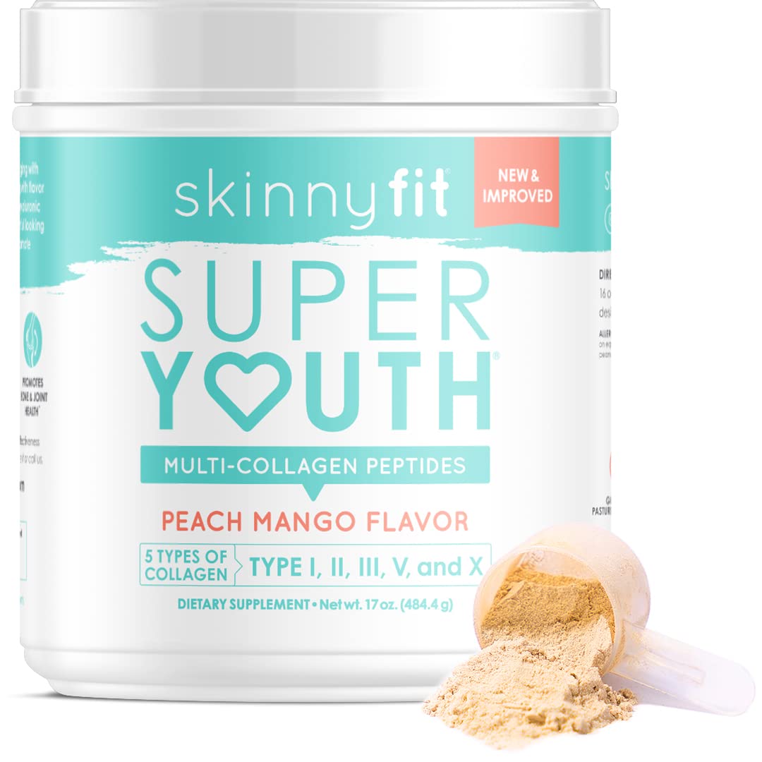 SkinnyFit Super Youth Multi-Collagen Peptides Plus Apple Cider Vinegar, Hyaluronic Acid SkinnyFit uk supplements