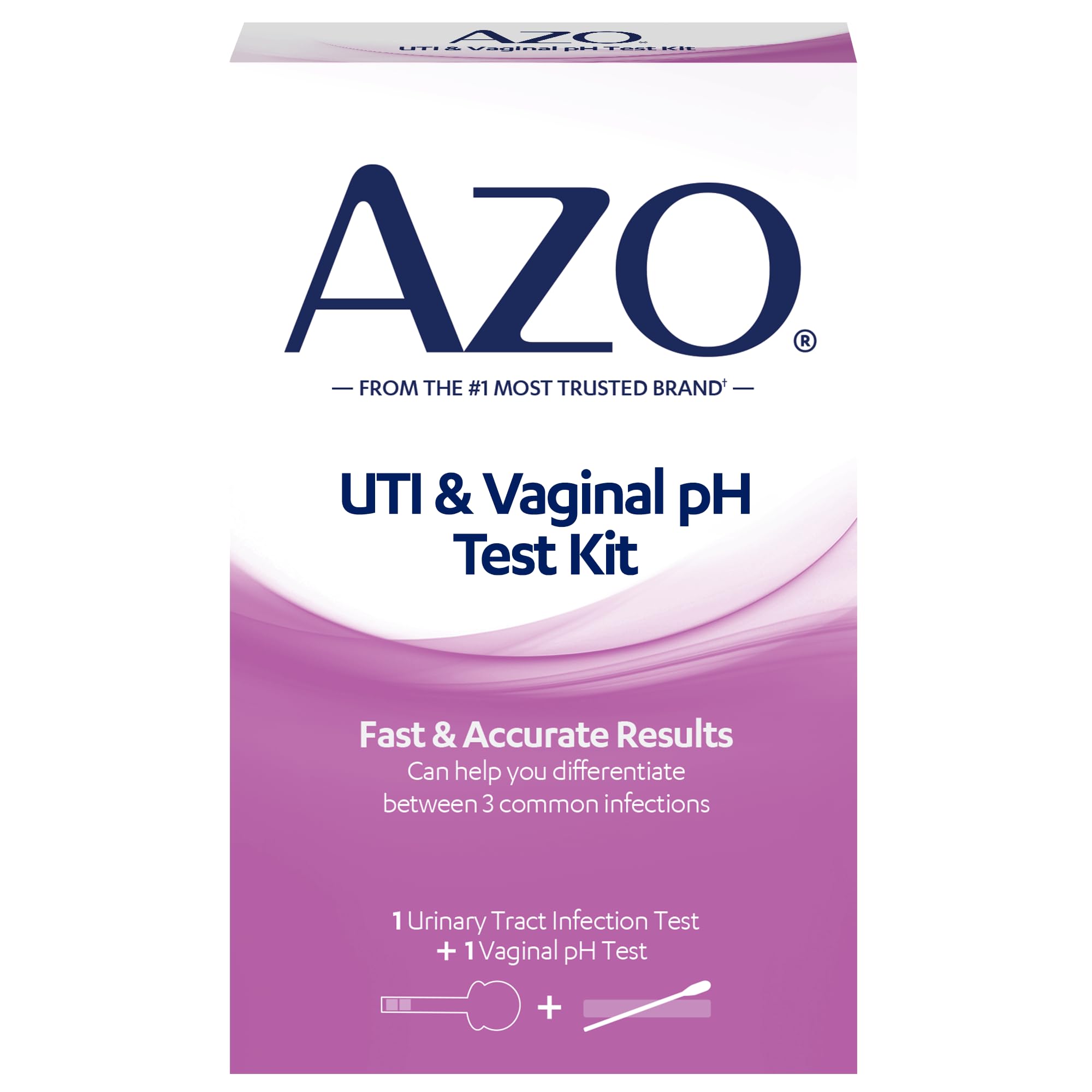 AZO Dual Protection Urinary & Vaginal Probiotic + UTI & Vaginal pH Test Kit (30 Count) AZO uk supplements