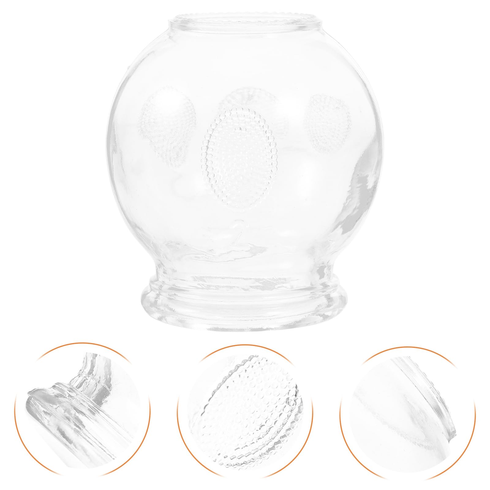 Healvian 8pcs Glass Fire Chinese Acupoint Cupping Glass Cupping Device Body Care Cupping Suction Healvian uk supplements