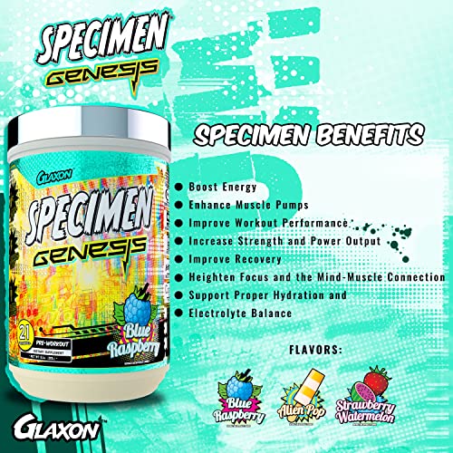 Specimen Full Spectrum High Stimulant Pre-Workout Powder | Supercharged Energy Glaxon uk supplements