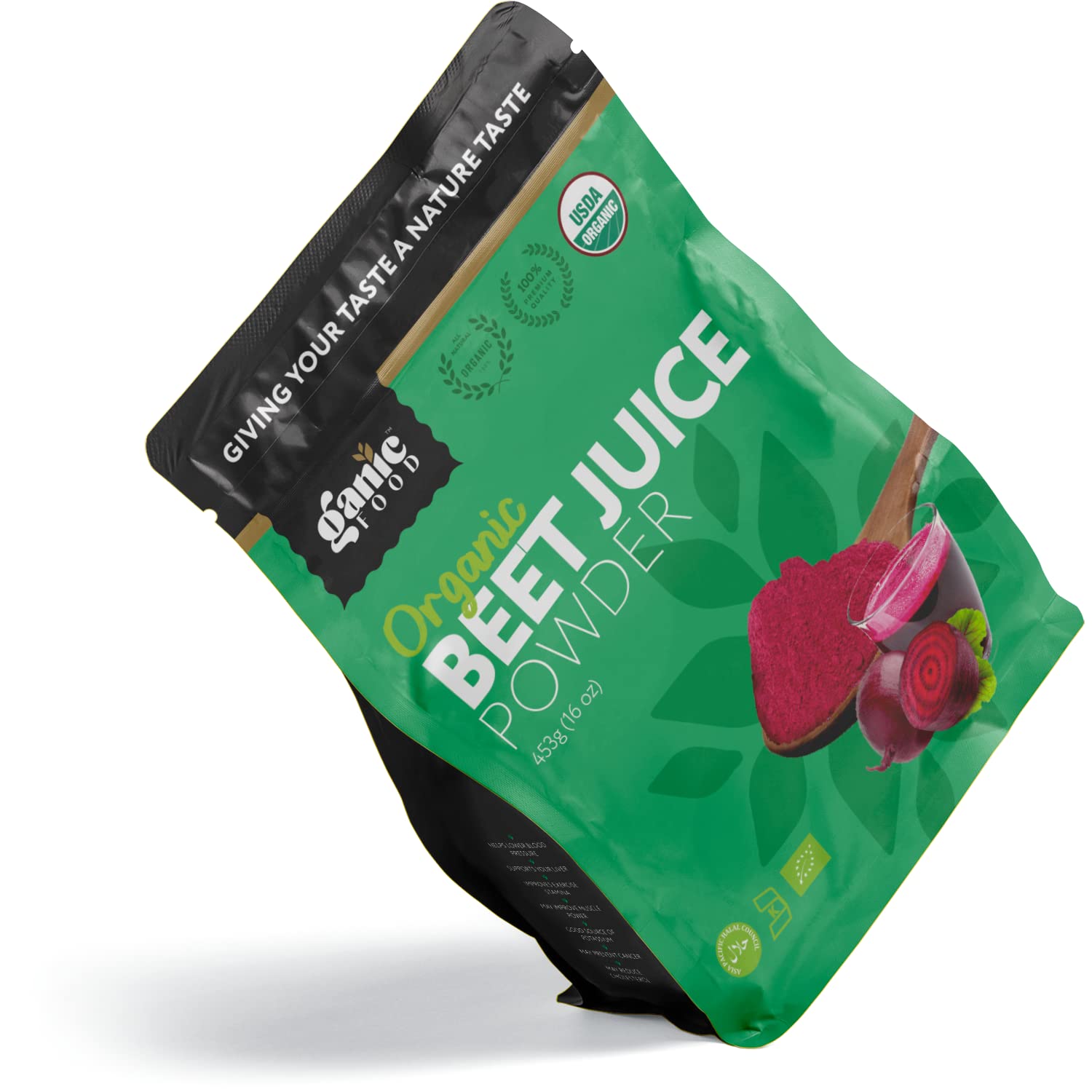Ganic Food Organic Beet Root Juice Powder, 16 Ounces Ganic Food uk supplements