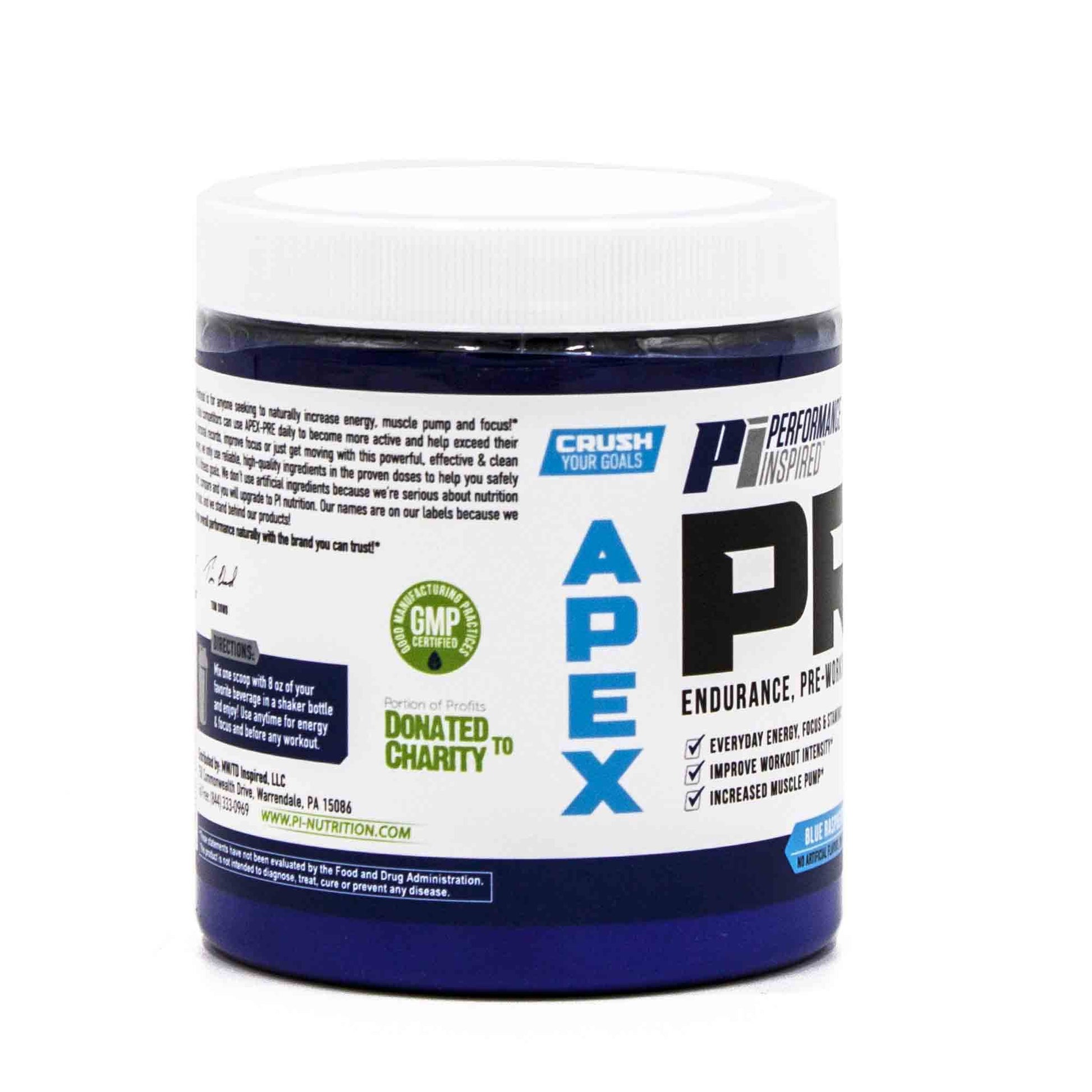 PERFORMANCE INSPIRED Nutrition - APEX Pre Workout Powder - Increase Energy & Endurance PERFORMANCE INSPIRED uk supplements