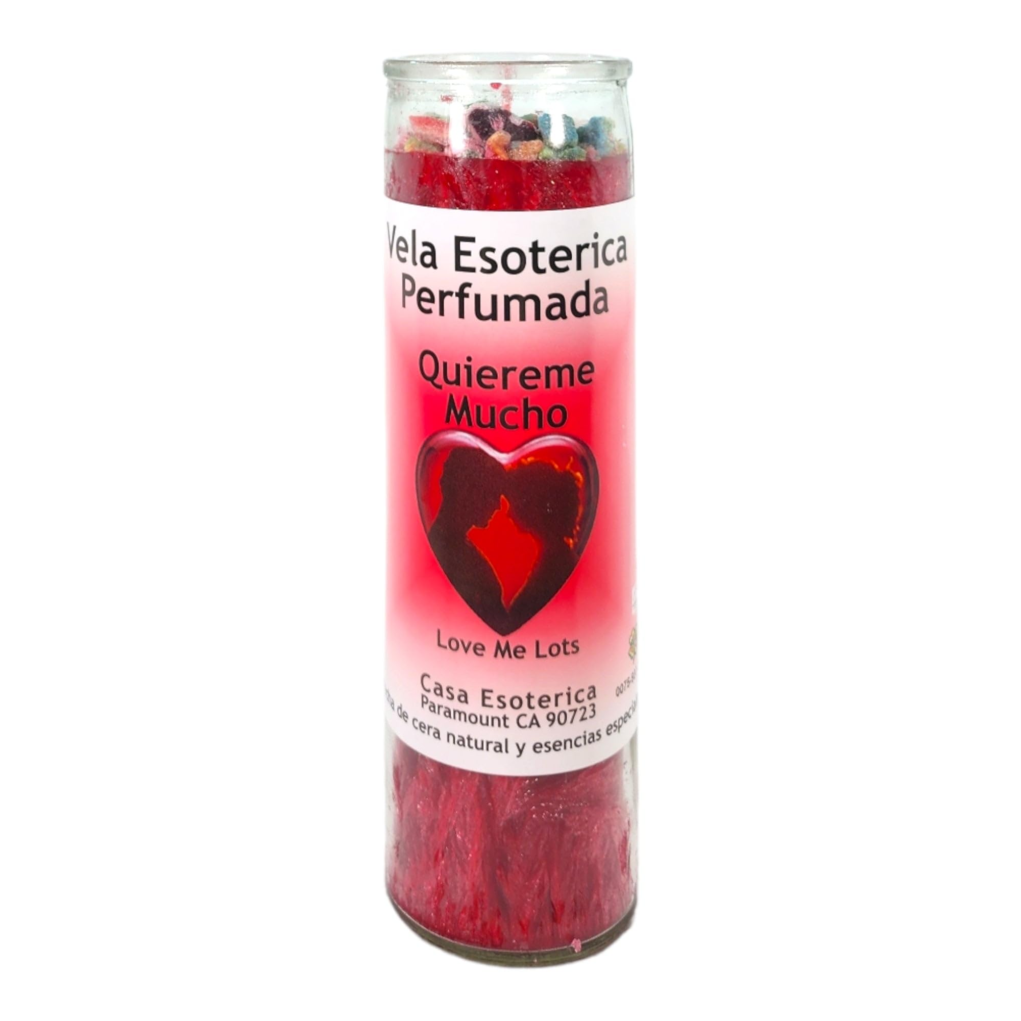 Love ME Lots-Palm Wax Spiritual Intention Spell Candle-[RED] | Vela CASA ESOTERICA PERFUMADA MAGICK SPACE uk supplements