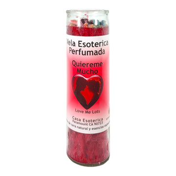 Love ME Lots-Palm Wax Spiritual Intention Spell Candle-[RED] | Vela CASA ESOTERICA PERFUMADA MAGICK SPACE uk supplements