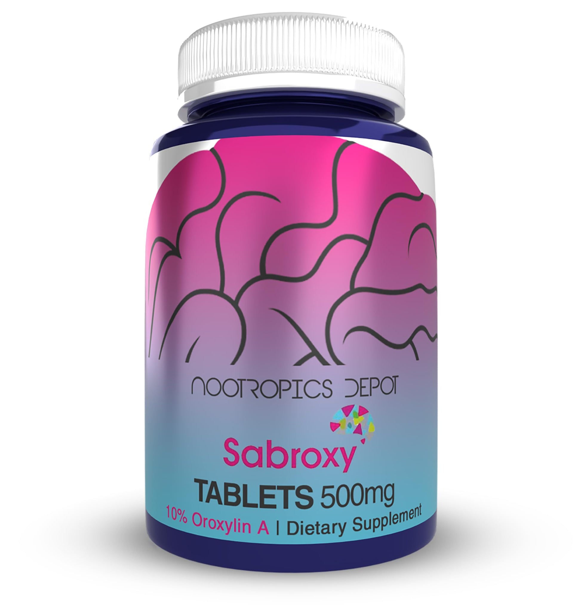 Nootropics Depot Sabroxy® Tablets | 500mg | 30 Count | Minimum 10% Oroxylin-A | Oroxylum indicum | May Help Promote Focus & Motivation | May Help Promote Cognitive Function Nootropics Depot uk supplements