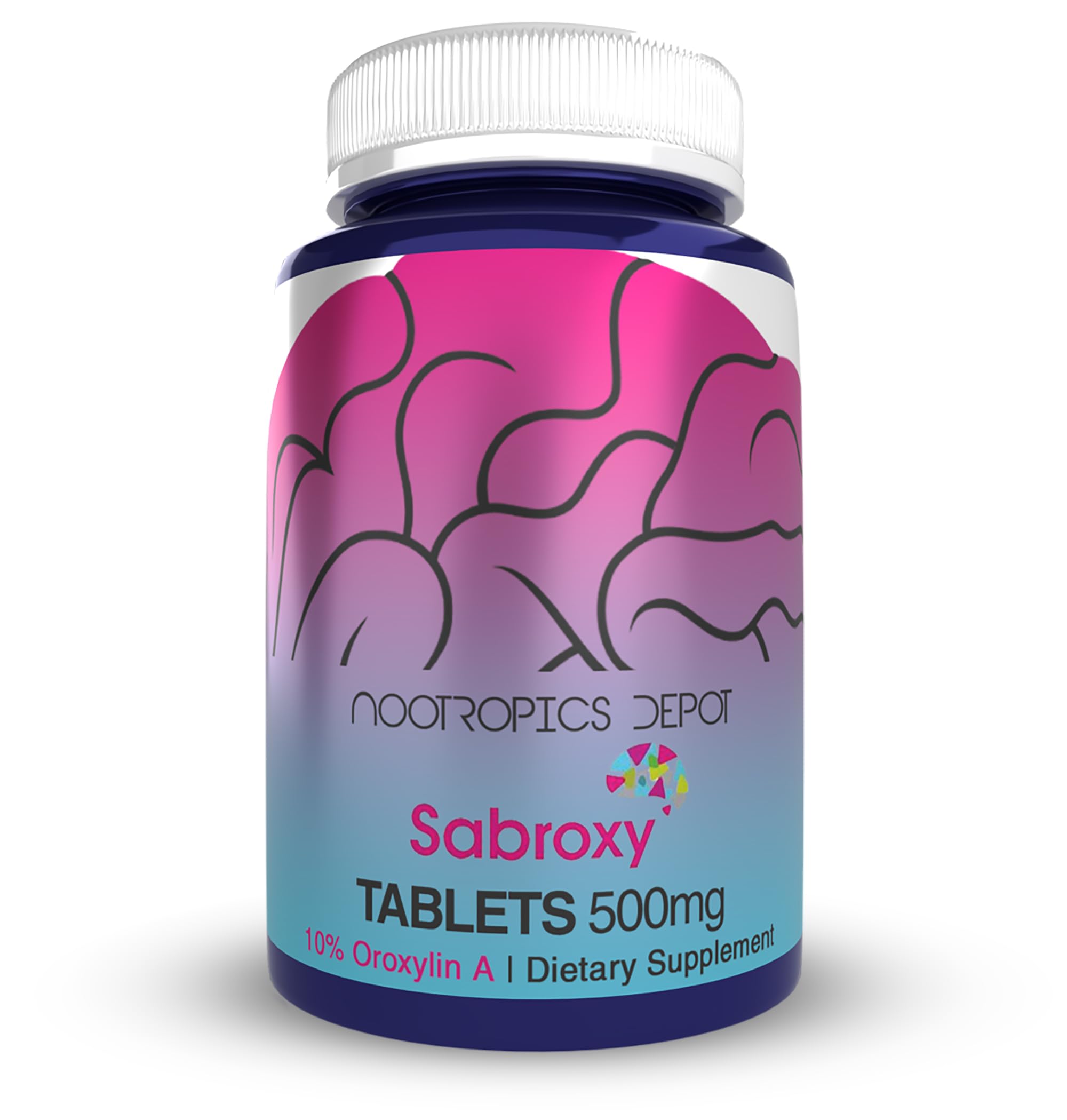 Nootropics Depot Sabroxy® Tablets | 500mg | 30 Count | Minimum 10% Oroxylin-A | Oroxylum indicum | May Help Promote Focus & Motivation | May Help Promote Cognitive Function Nootropics Depot uk supplements