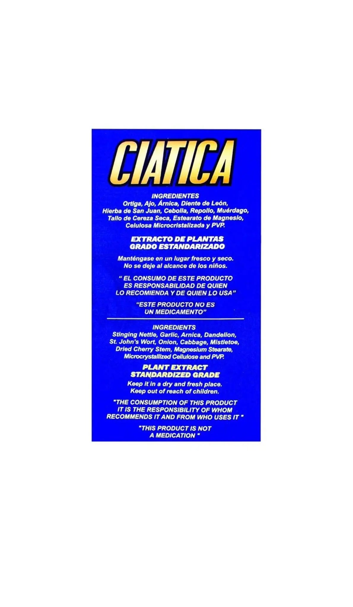 Set con Suplemento Ciatico Tratamiento Nervio Plus 60 Capsulas + Gel Extra Fuerte Ciatica 250 grs. Natural de Mexico/Entumecimiento, Hormigueo, Ardor, Dolor Nervioso, Alfileres o Agujas. (2) Generic uk supplements