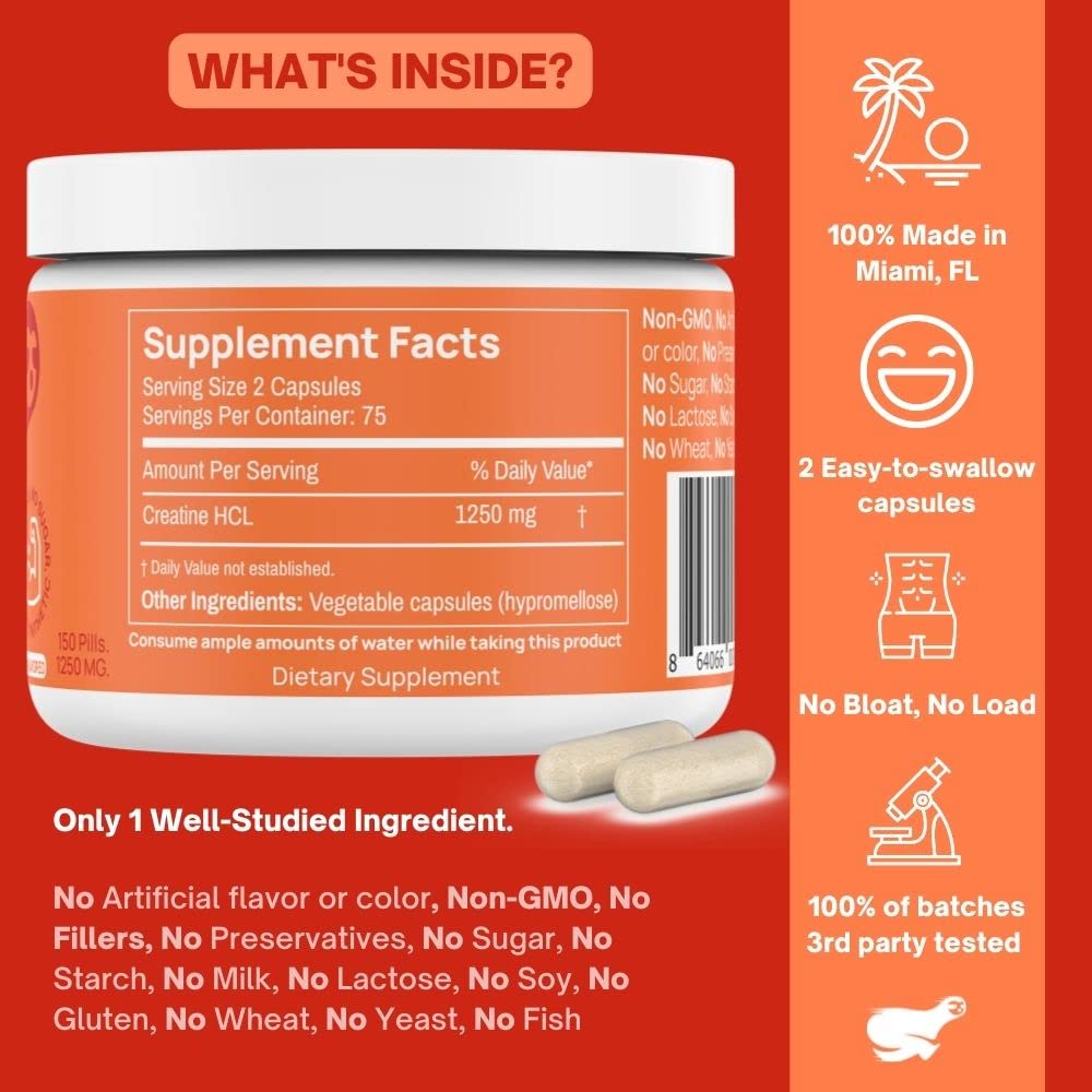 Pre Workout Pills and Creatine HCL Pills Bundle - Endless Energy, Muscle Growth, Endurance Goba Tea uk supplements