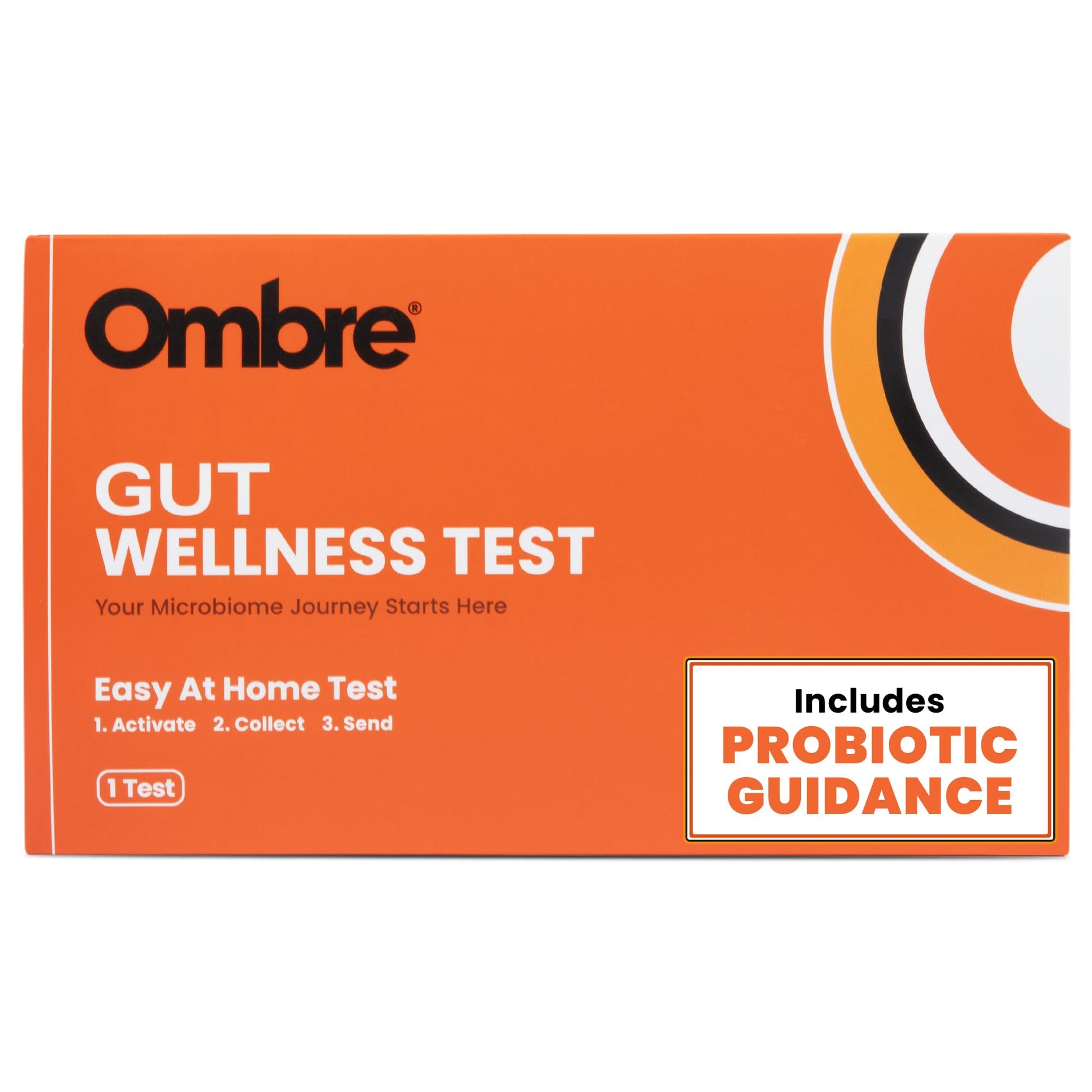 Ombre Gut Health Test Kit - Probiotic Recommender at Home Test for Women & Men - Detailed Custom Gut Microbiome Analysis for Digestive, Immune and Mental Health with Food Suggestions Ombre uk supplements