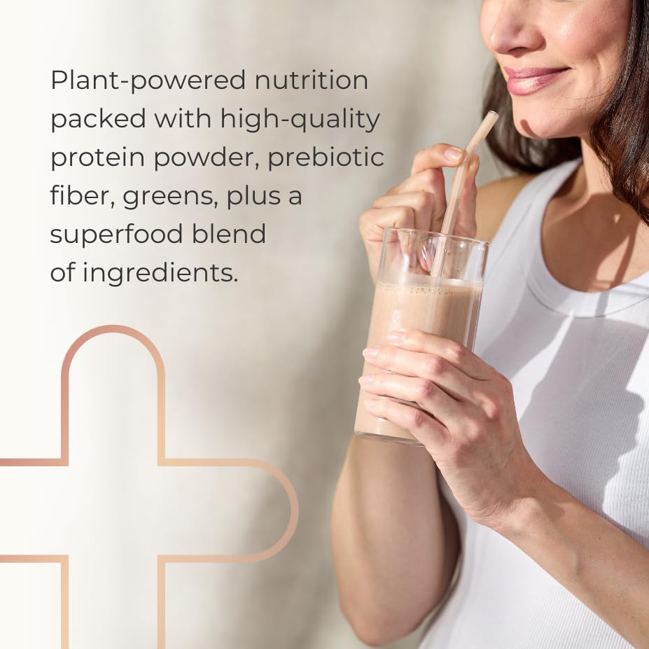 Complete by JuicePlus+ Dutch Chocolate Shakes - Plant-Based Nutrition - Whole Food Based Shake Powder with Protein, Fiber & Prebiotics - 30 Servings (2 Pouches, 15 Servings Each) Juice Plus+ uk supplements