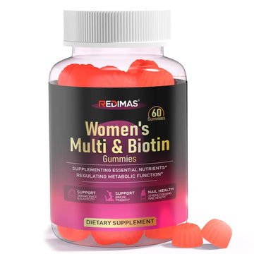 Redimas Multivitamin Gummies for Women, Chewable Adult Vitamin with Vitamins A, B, C, D, E, and Biotin, Gummy Format for Everyday Nutrient Inclusion Redimas uk supplements