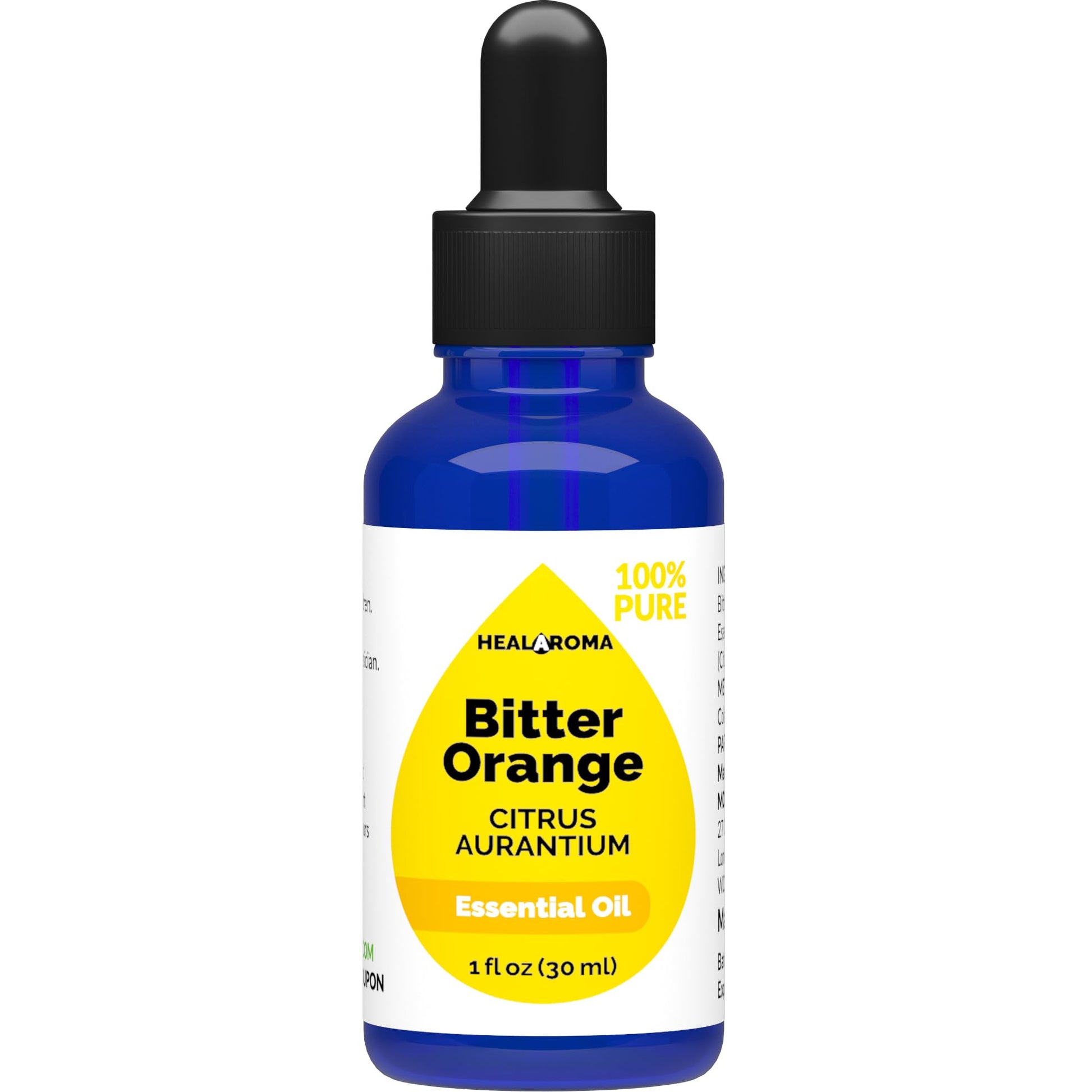 Bitter Orange Essential Oil 30 ml - 1 oz - Pure & Natural - with Pipette Dropper MONOHERB uk supplements