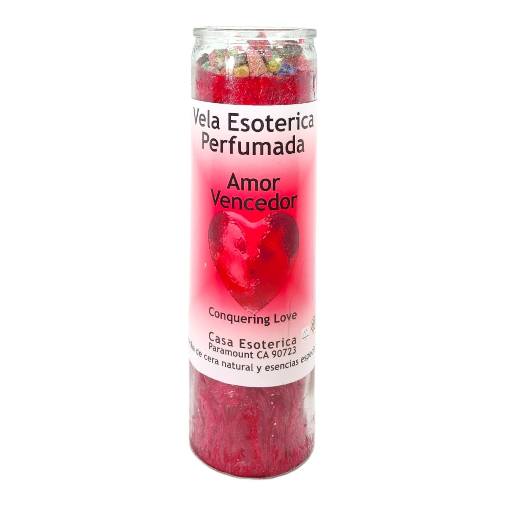 Conquering Love-Palm Wax Spiritual Intention Spell Candle-[RED] | Vela CASA ESOTERICA PERFUMADA MAGICK SPACE uk supplements