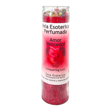 Conquering Love-Palm Wax Spiritual Intention Spell Candle-[RED] | Vela CASA ESOTERICA PERFUMADA MAGICK SPACE uk supplements