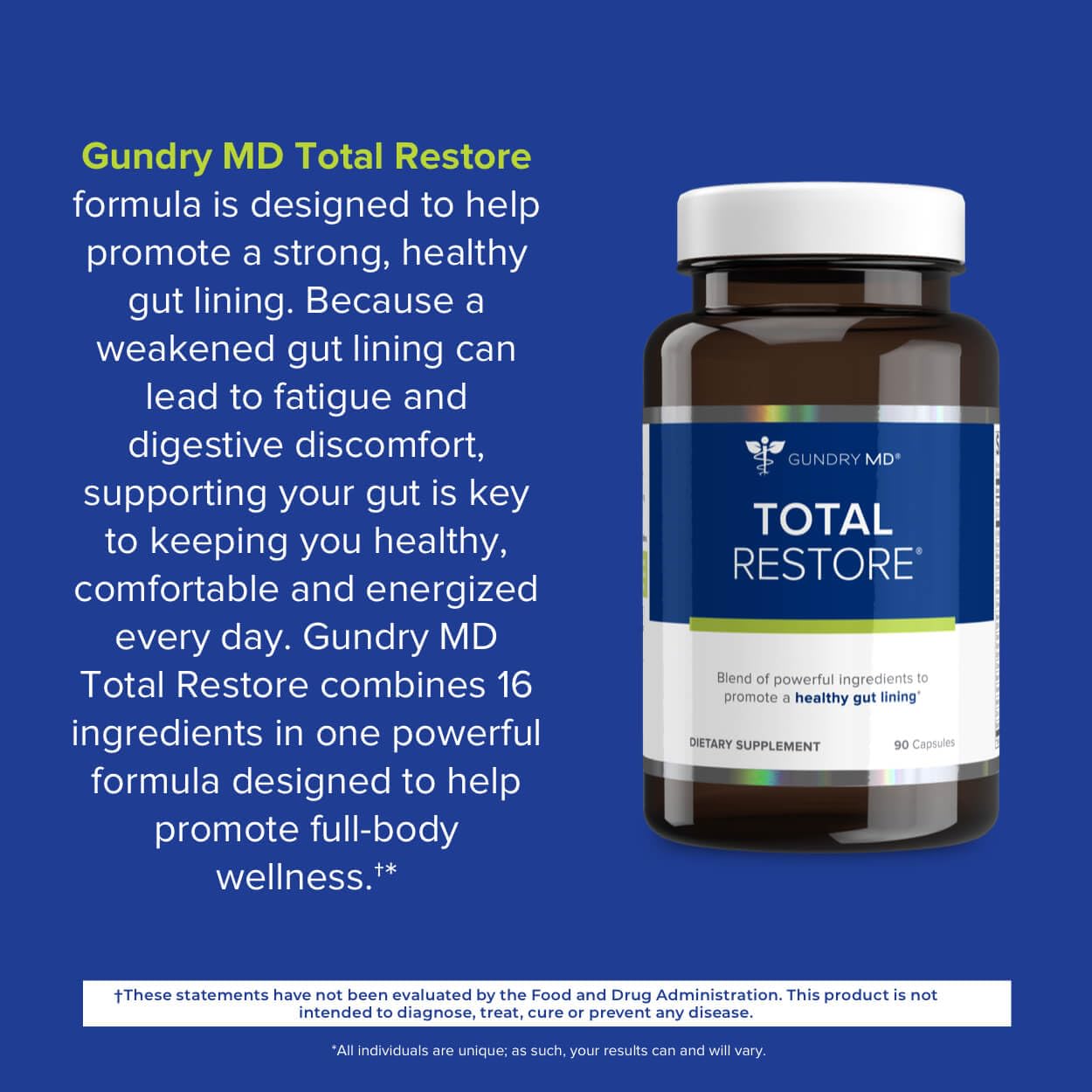 Gundry MD® Total Restore® Gut Health and Gut Lining Support Supplement - (90 Capsules) Gundry MD uk supplements