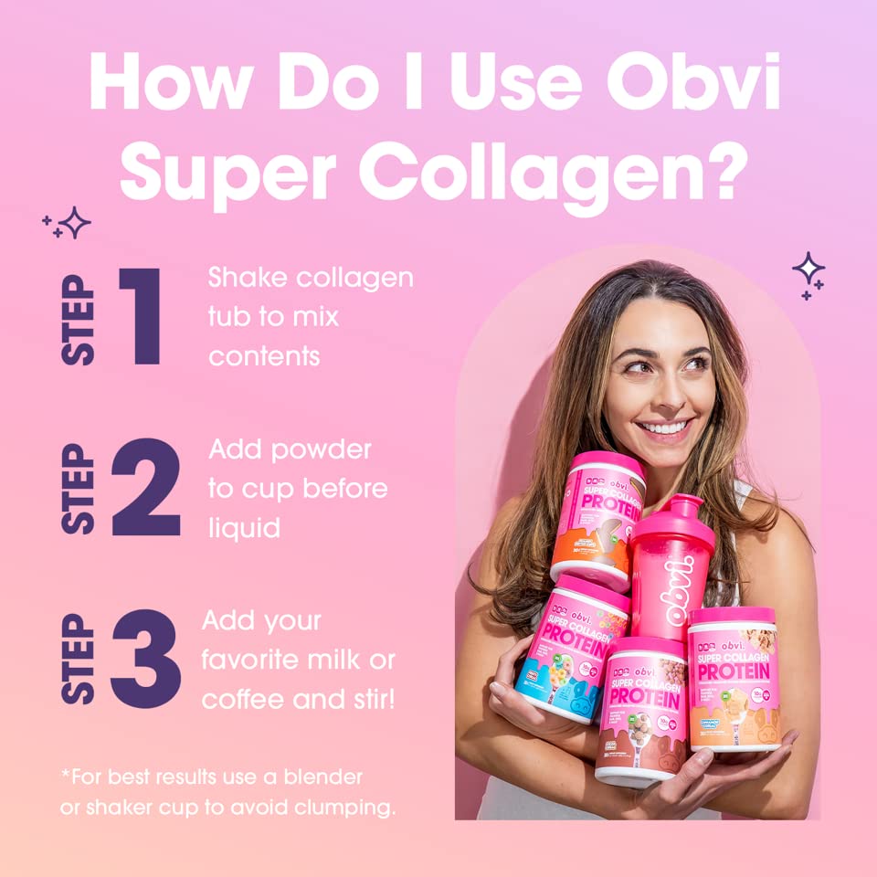 Obvi Collagen Peptides, Protein Powder, Keto, Gluten and Dairy Free, Hydrolyzed Grass Obvi uk supplements