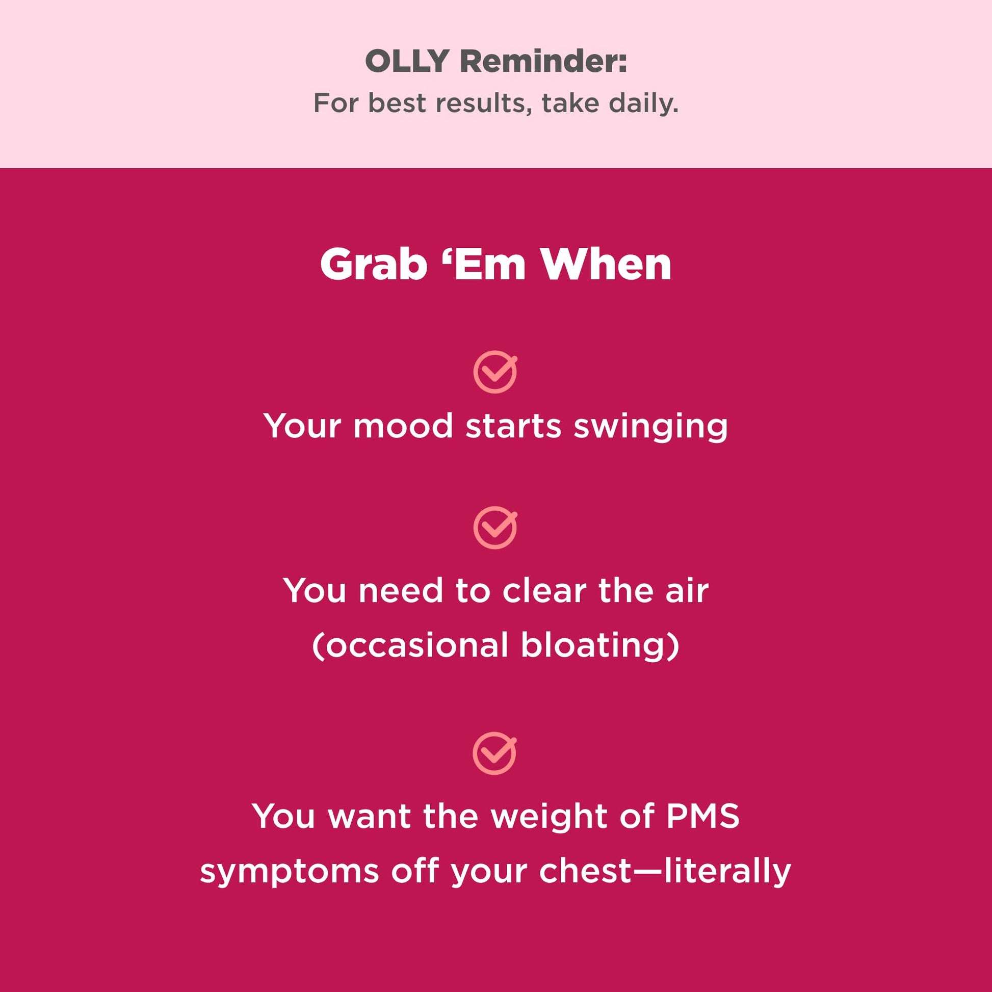 OLLY Period Hero Gummies, PMS Support Supplement,* Chasteberry, Vitamin B6, Calcium, Cran-Raspberry Flavor, 30 Day Supply - 60 Count OLLY uk supplements