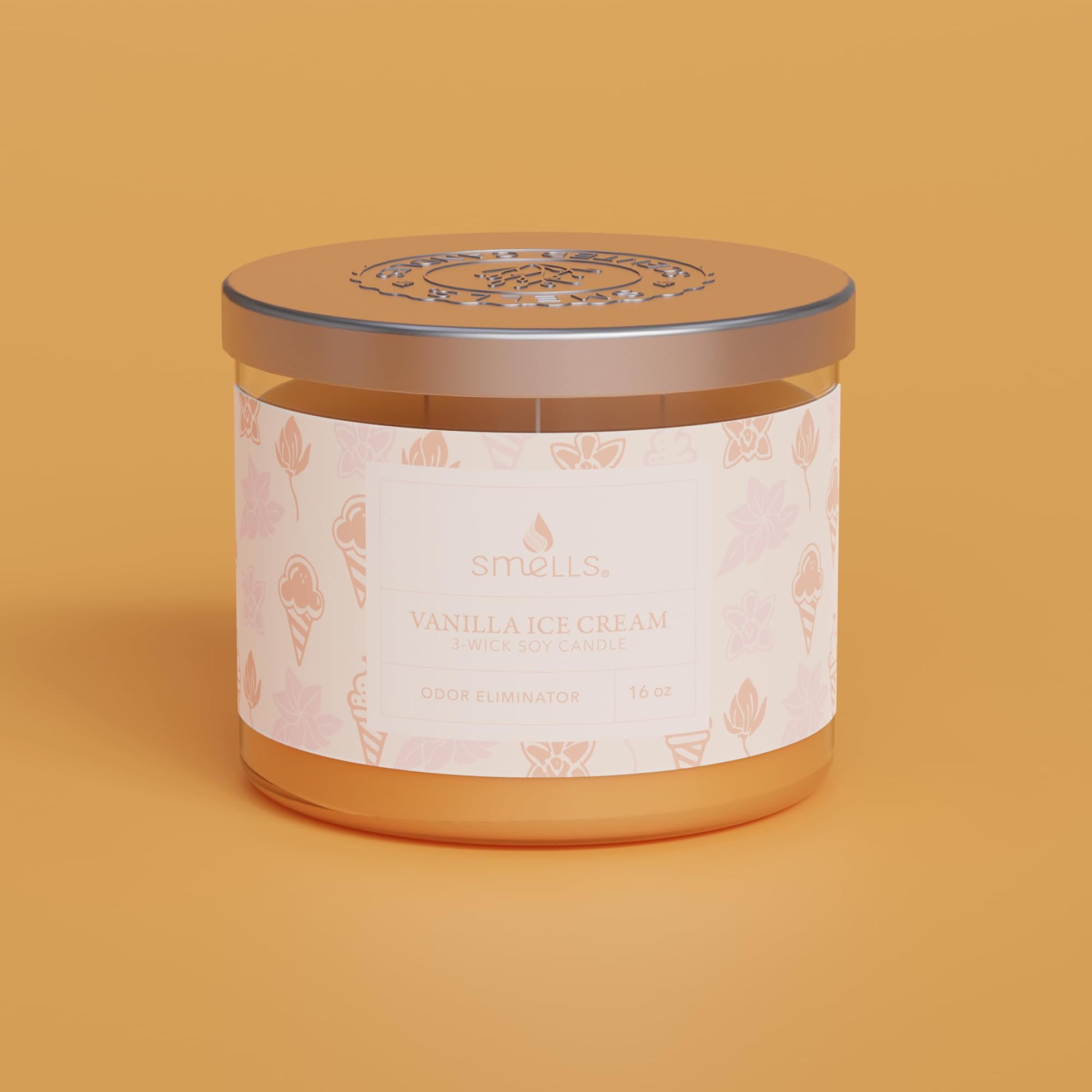 Smells - Odor Eliminator - Premium Soy Wax Jar Scented Candle 12oz. and 16oz. - 100% Cotton Single Wick SmellS uk supplements
