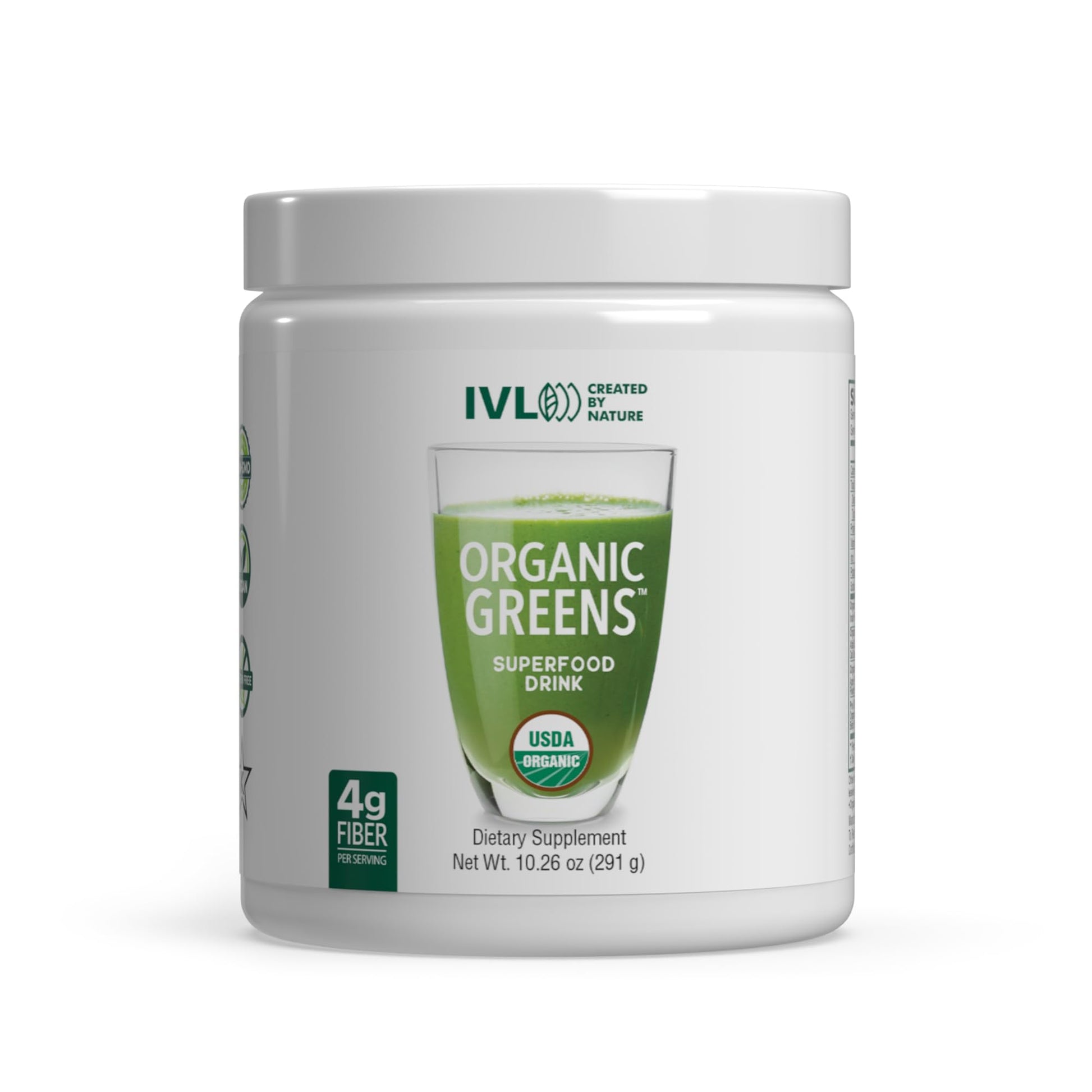 IVL - Organic Greens - Organic Superfood Drink - Loaded with Antioxidants, Micronutrients, Prebiotics & Probiotics - for Immune Support, Digestive Health - Great Taste (1 Pack, 30 Servings) IVL uk supplements