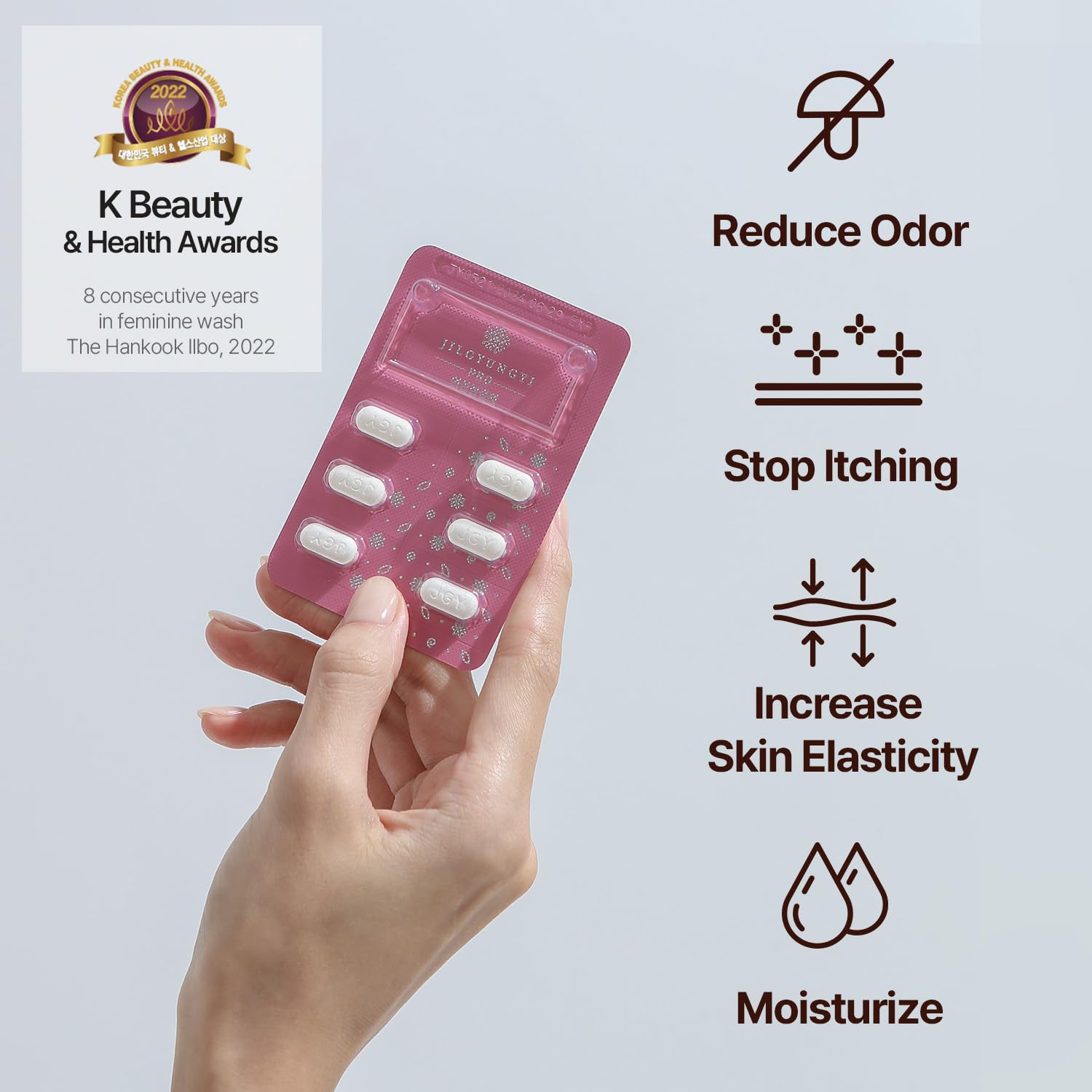 JILGYUNGYI PRO Feminine Wash Tablets - Feminine Intimate Solution - Moisturizing, Tightening JILGYUNGYI uk supplements