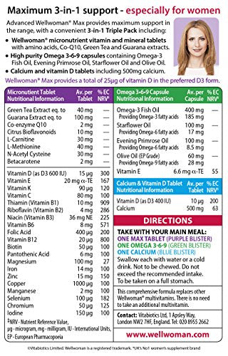 Vitabiotics Wellwoman Max, 84 Capsules Vitabiotics uk supplements