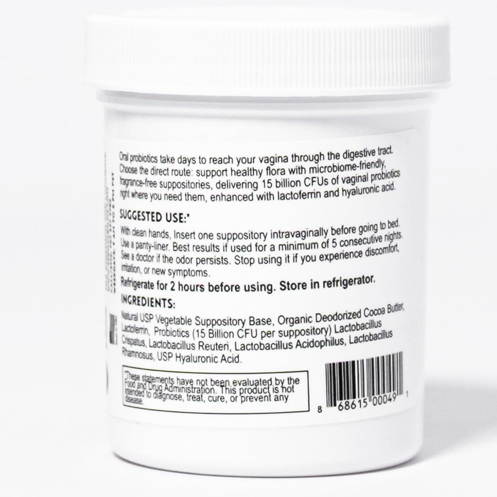 zerotaboos: Lactoferrin, Probiotics, Hyaluronic Acid - Feminine Care Rebalancing Suppository zerotaboos uk supplements