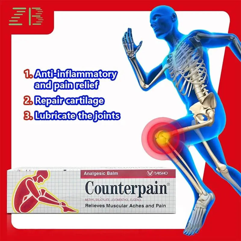 Counterpain® Warm Balm for Temporary Relief of Minor Muscular Aches and Pain, Methyl Salicylate, Levomenthol, Eugenol, Made in Indonesia Counterpain uk supplements