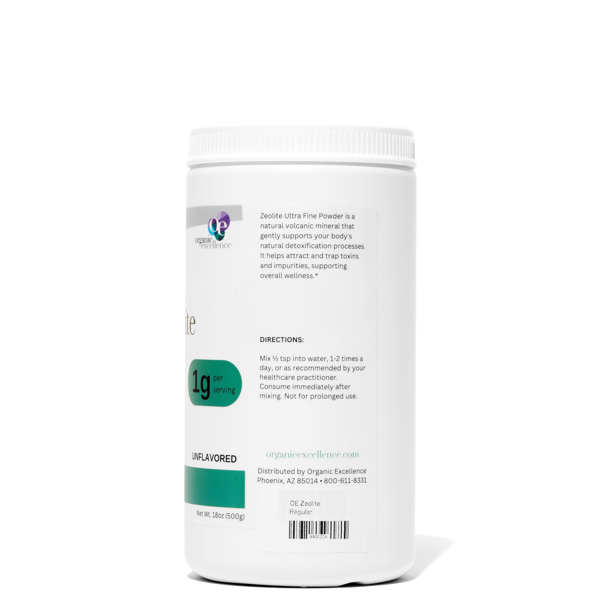 Organic Excellence Zeolite Clinoptilolite Powder – Pure Micronized Mineral Supplement – Supports Gut Health, Cleansing Support & Internal Balance – Non-GMO, Vegan – 500 Servings Organic Excellence uk supplements