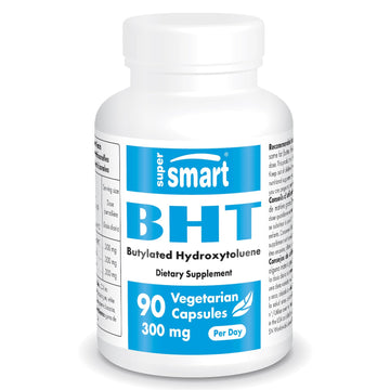 Supersmart - BHT 300 mg Per Day - Butylated Hydroxytoluene - Powerful Antioxidant Supersmart uk supplements