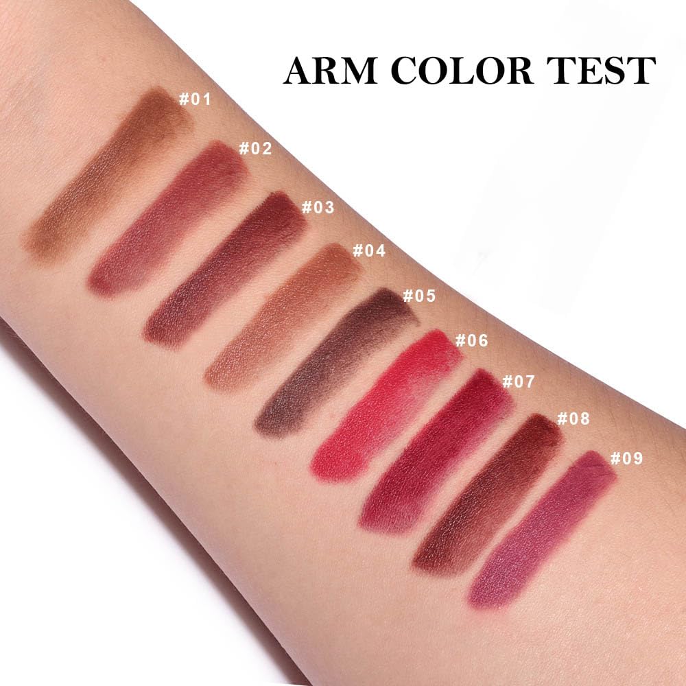 BINGBRUSH 2-in-1 Gradient Dark Brown Lip Liner & Lipstick Combo,Matte Longwear Waterproof Lip Pencil with Cone Tip,Smudge Proof Crayon for Flawless Ombre Contour,Women's Long Lasting Makeup Set BINGBRUSH uk supplements