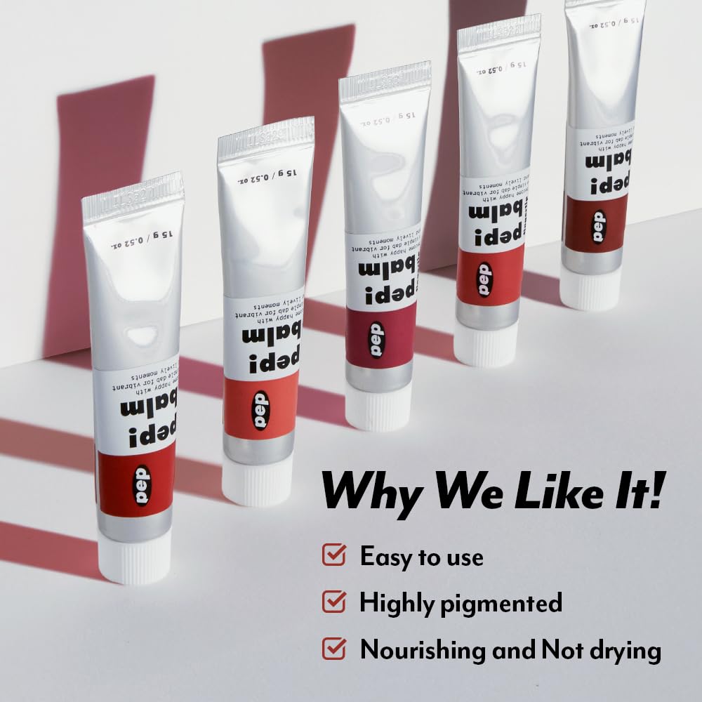 I'M MEME Lip and Cheek Tint - PepBalm 001 Recharger | Wtih Shea Butter, Gift, Liquid Blush, Travel-Friendly, Highly Pigmented, Non-Drying, Sheer Balm Gross Tint, 0.52 Oz I'M MEME uk supplements