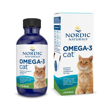 Nordic Naturals Omega-3 Cat, Unflavored - 2 oz - 304 mg Omega-3 Per One mL - Fish Oil for Cats with EPA & DHA - Promotes Heart, Skin, Coat, & Immune Health - Non-GMO Nordic Naturals uk supplements