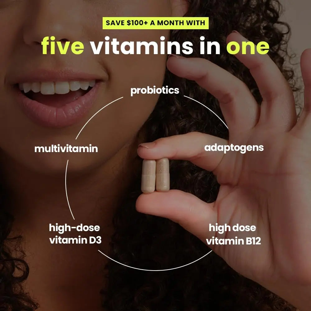 Mela Daily Essentials Multivitamin for Melanated Women - High-Dose Vitamin D3 and B12, Probiotics, Lion's Mane, Ceylon Cinnamon Mela uk supplements