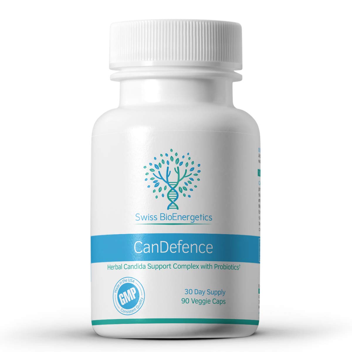 CanDefence - Candida Cleanse Ultimate Extra Strength All-in-ONE Formulation with Caprylic Acid, Probiotics and a synergistic Balance of 11 Different Botanicals - 90 Capsules swiss bioenergetics uk supplements