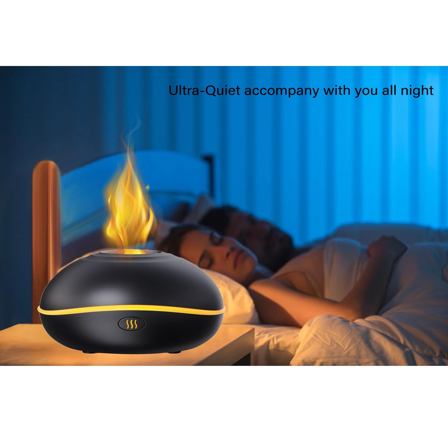 Lotnafee Colorful Flame Fire Diffuser Humidifier, Upgraded Scent Diffuser for Essential Oils Home,Office,Yoga Lotnafee uk supplements